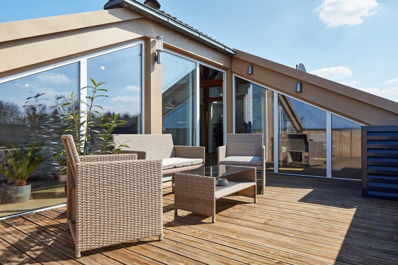 ⸨⸩ Sunset Penthouse: Messe - Siemens - Db - Man ⸨⸩ Apartman Nürnberg Kültér fotó